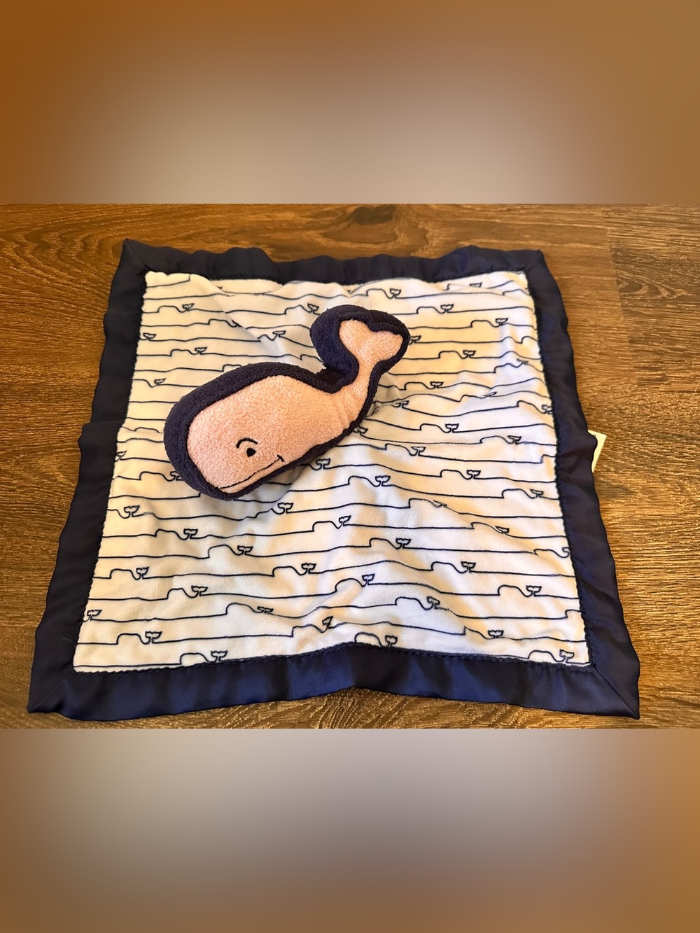 TARGET VINEYARD VINES SOFT BABY SECURITY WHALE LOVEY PINK & NAVY Blanket Toy